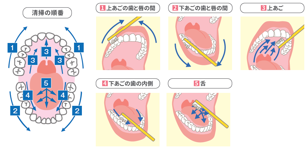 清掃の順番